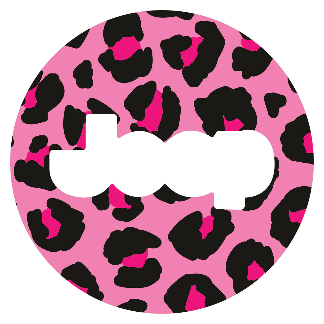 Pink Cheetah Steering Wheel Overlay Graphic