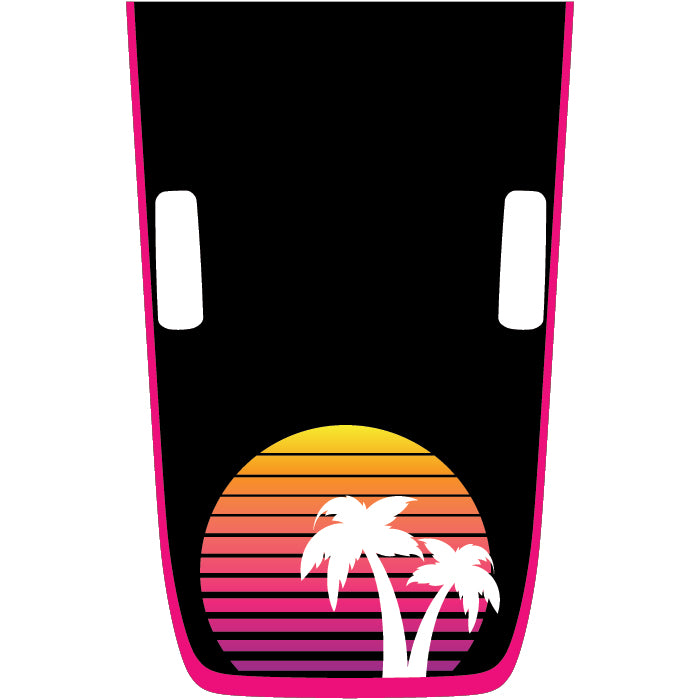 Rubicon Hood Graphic - Retro Beach Sunset