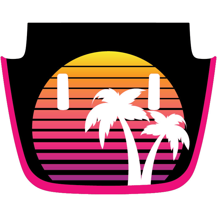 Sport/Sahara/Overland/Willys Hood Graphic - Retro Beach Sunset