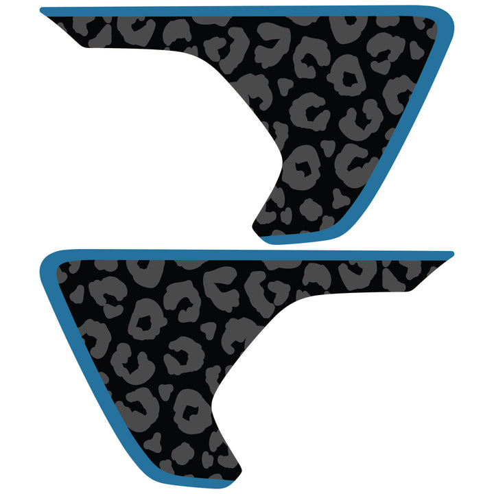 Black Cheetah Print Fender inserts (Set of 2)