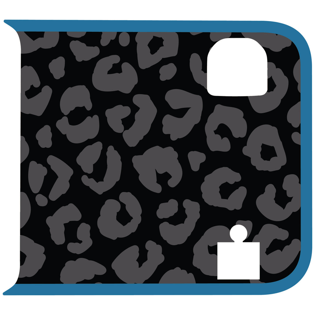 Black Cheetah Wrangler Tailgate Handle Graphic - Colored Outline