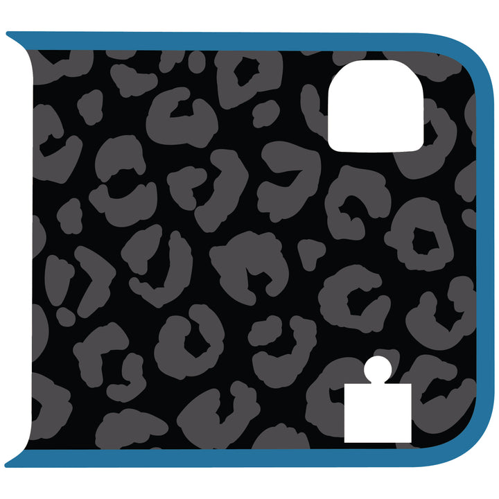 Black Cheetah Wrangler Tailgate Handle Graphic - Colored Outline