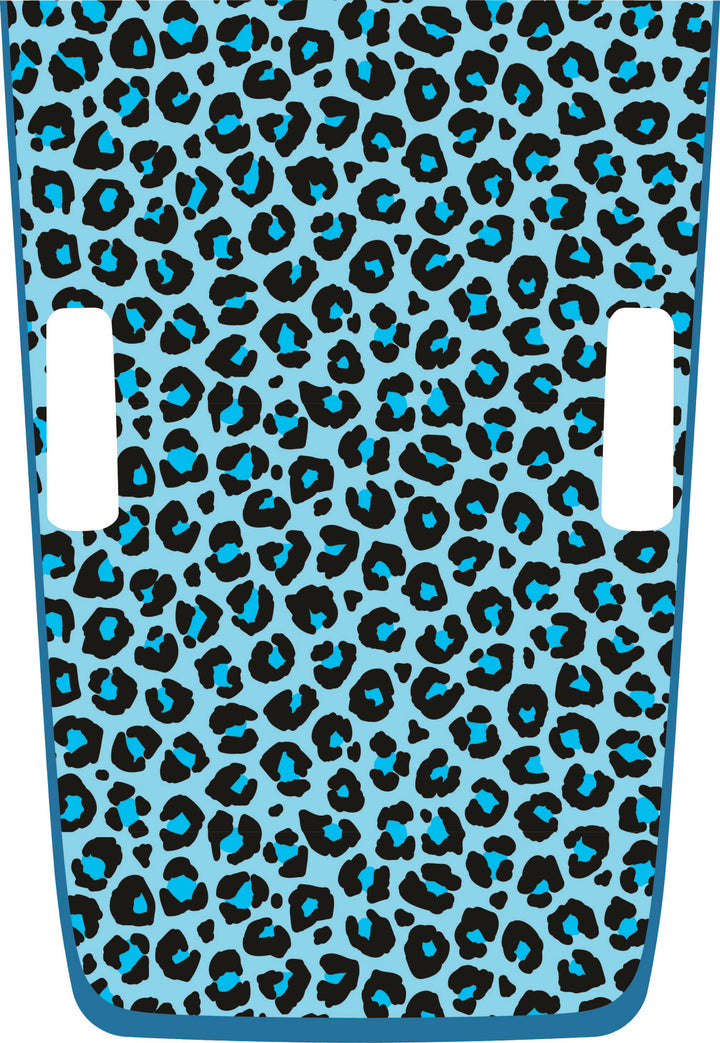 teal Cheetah Hybrid Hood Graphic