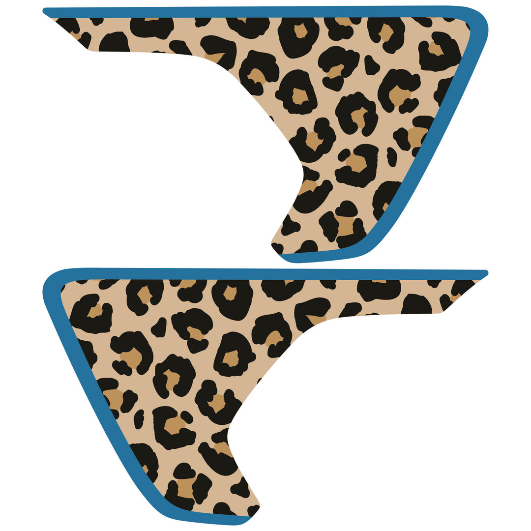 Tan Cheetah Print Fender inserts (Set of 2)