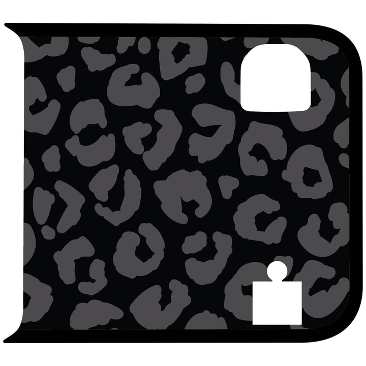 Black Cheetah Wrangler Tailgate Handle Graphic - Colored Outline