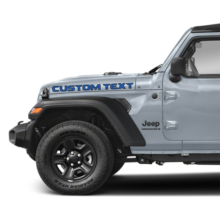Jeep Hood Lettering Decals - Jeep Graphic Studio