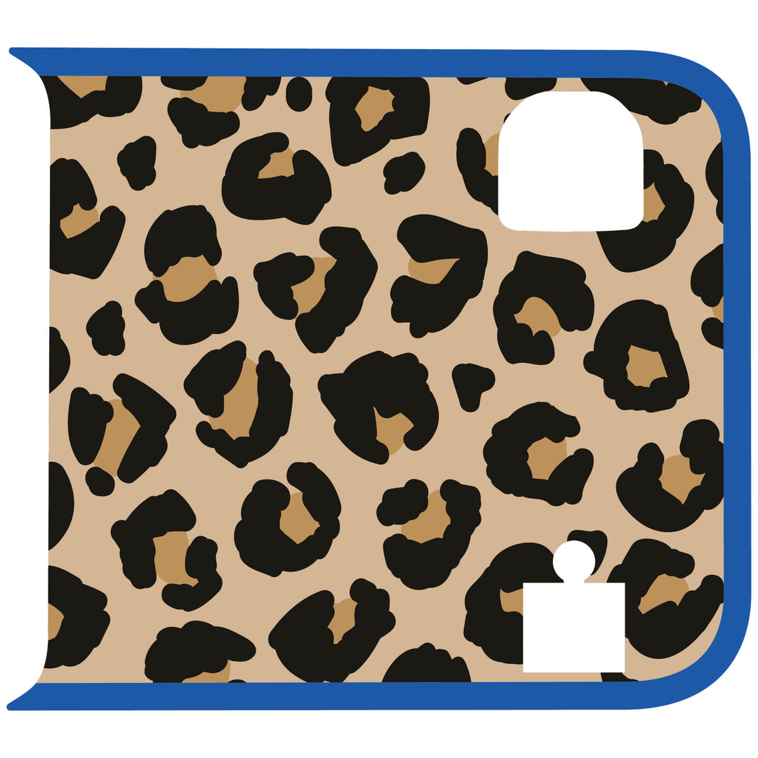Tan Cheetah Wrangler Tailgate Handle Graphic - Colored Outline