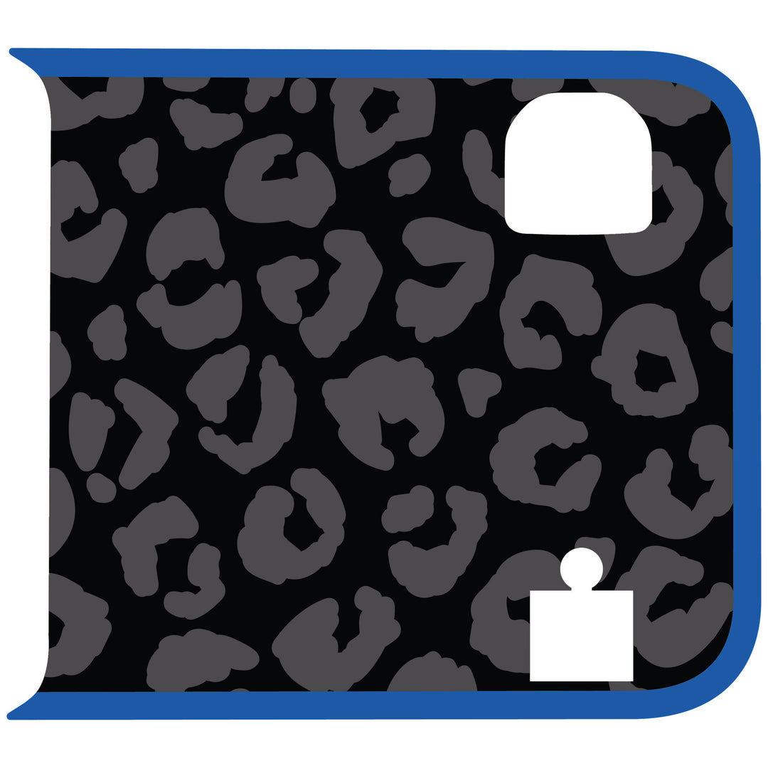 Black Cheetah Wrangler Tailgate Handle Graphic - Colored Outline