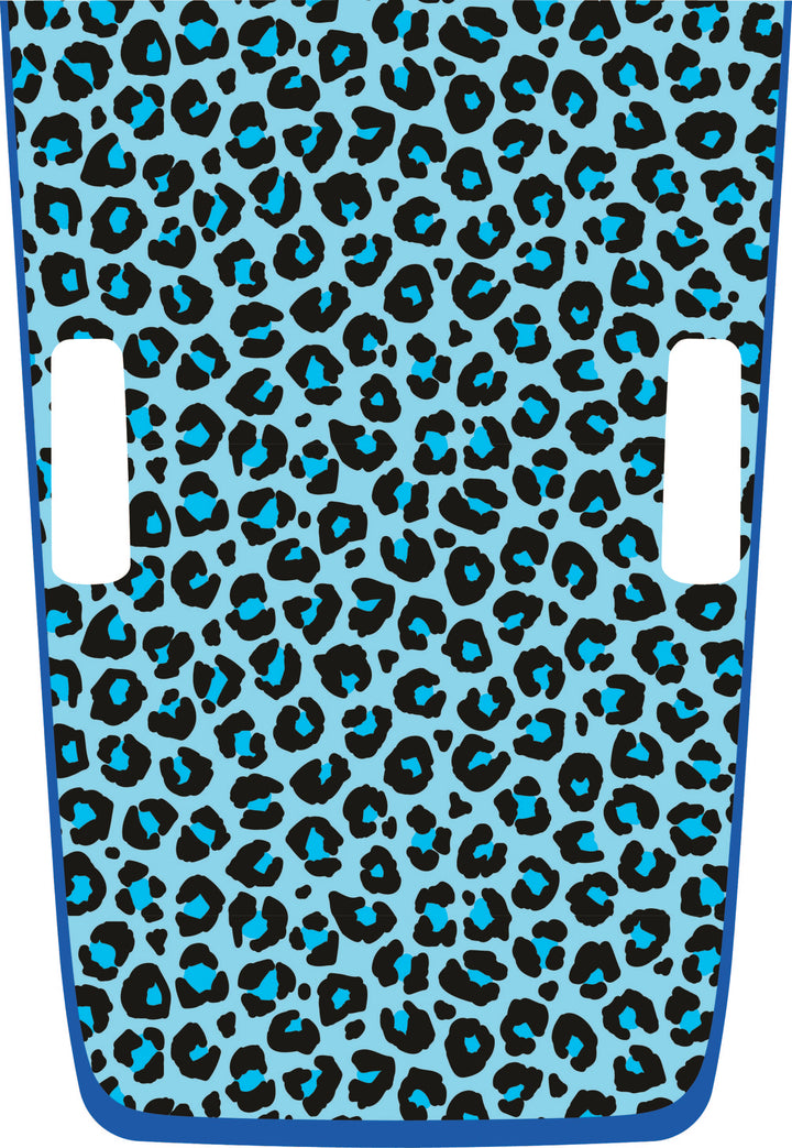 teal Cheetah Hybrid Hood Graphic