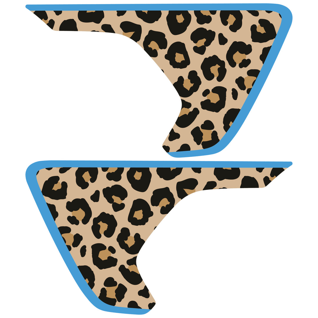 Tan Cheetah Print Fender inserts (Set of 2)
