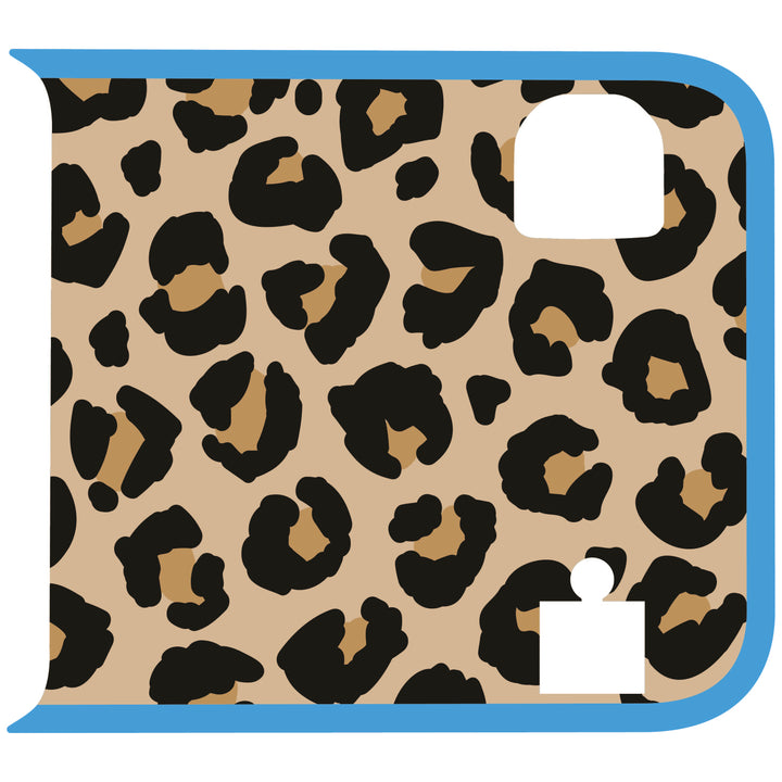Tan Cheetah Wrangler Tailgate Handle Graphic - Colored Outline