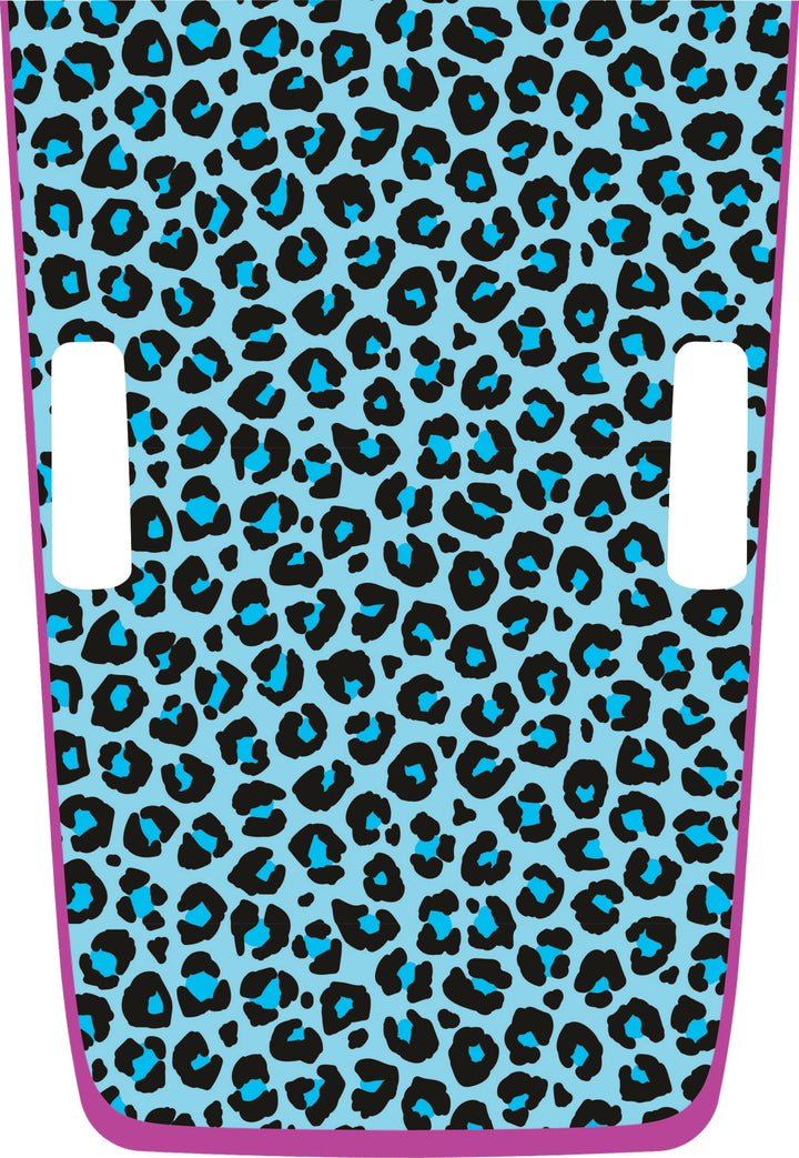 teal Cheetah Hybrid Hood Graphic