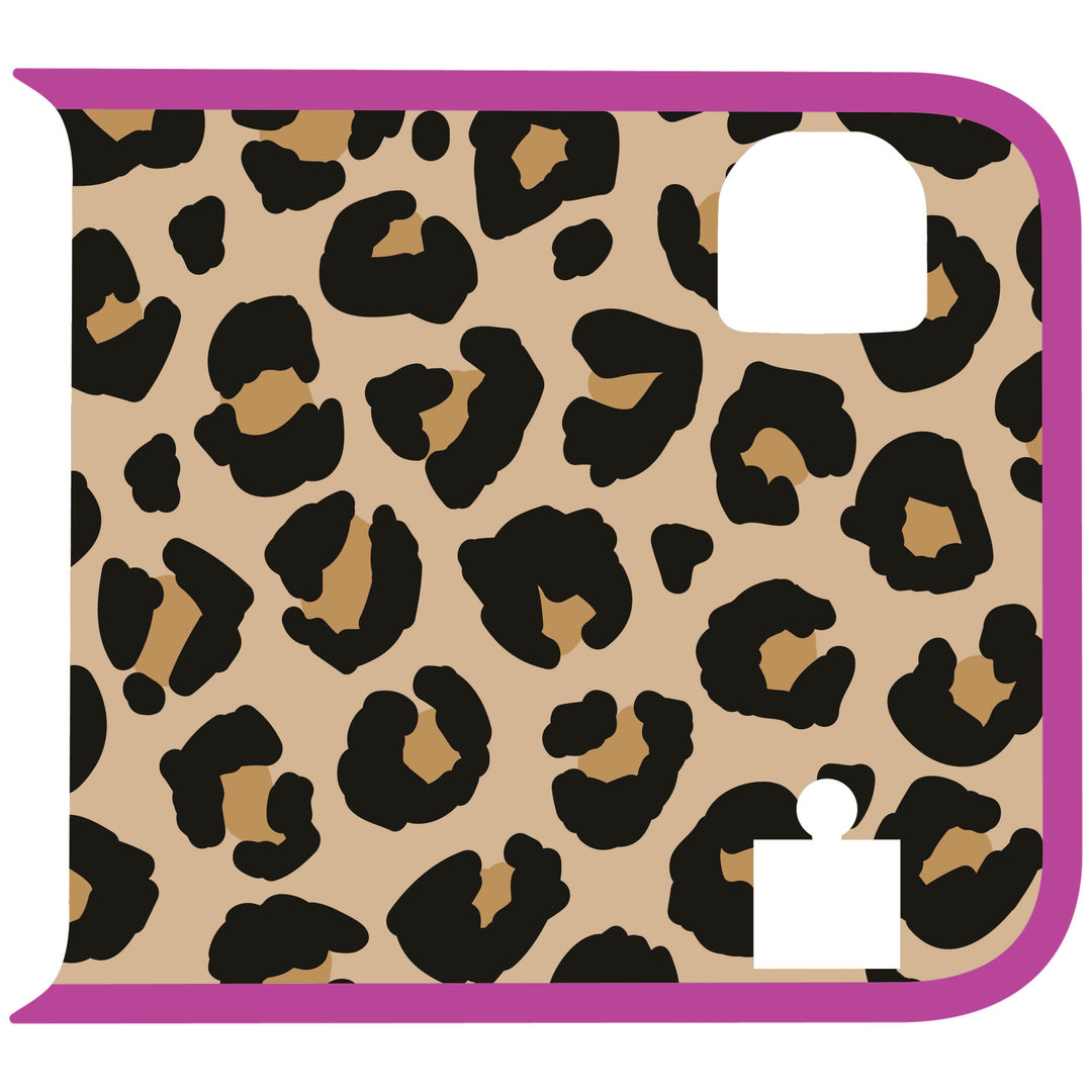 Tan Cheetah Wrangler Tailgate Handle Graphic - Colored Outline