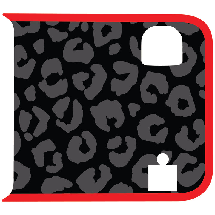 Black Cheetah Wrangler Tailgate Handle Graphic - Colored Outline