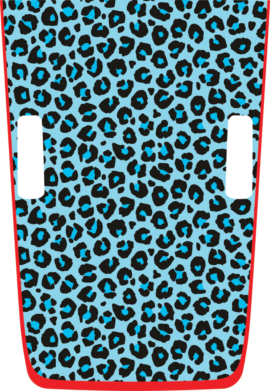 teal Cheetah Hybrid Hood Graphic