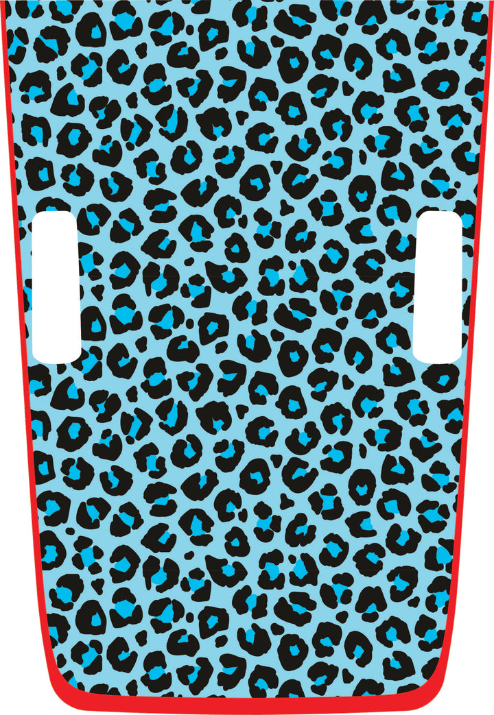 teal Cheetah Hybrid Hood Graphic