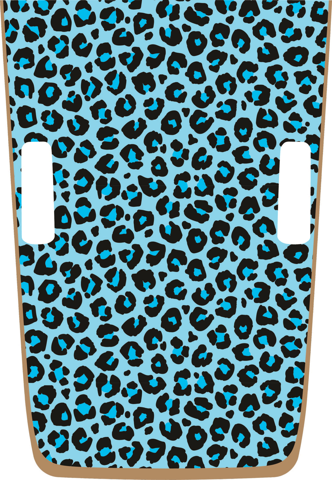 teal Cheetah Hybrid Hood Graphic