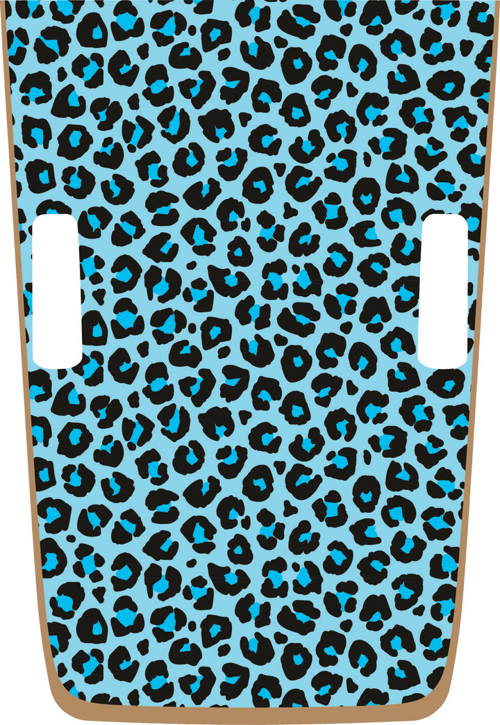 teal Cheetah Hybrid Hood Graphic