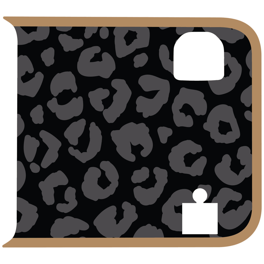Black Cheetah Wrangler Tailgate Handle Graphic - Colored Outline