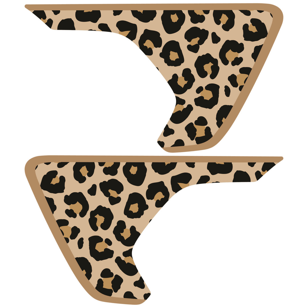 Tan Cheetah Print Fender inserts (Set of 2)