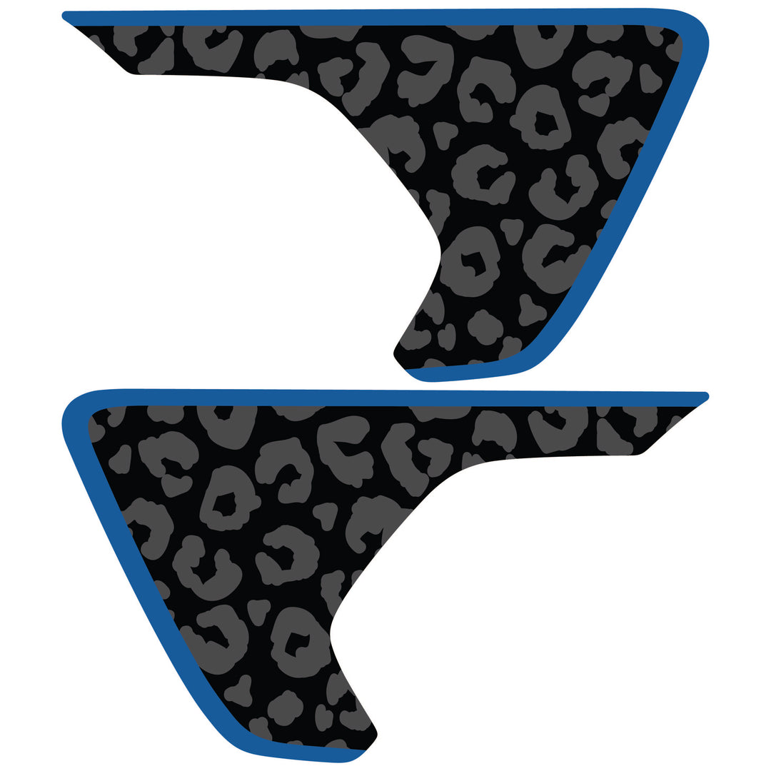 Black Cheetah Print Fender inserts (Set of 2)