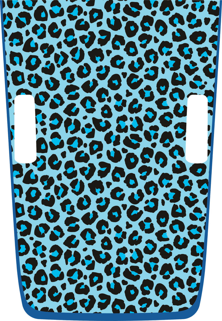 teal Cheetah Hybrid Hood Graphic
