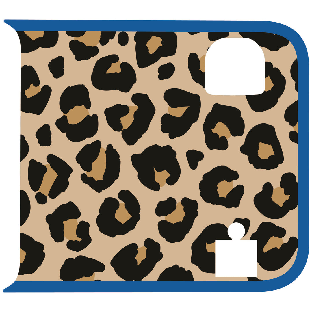 Tan Cheetah Wrangler Tailgate Handle Graphic - Colored Outline