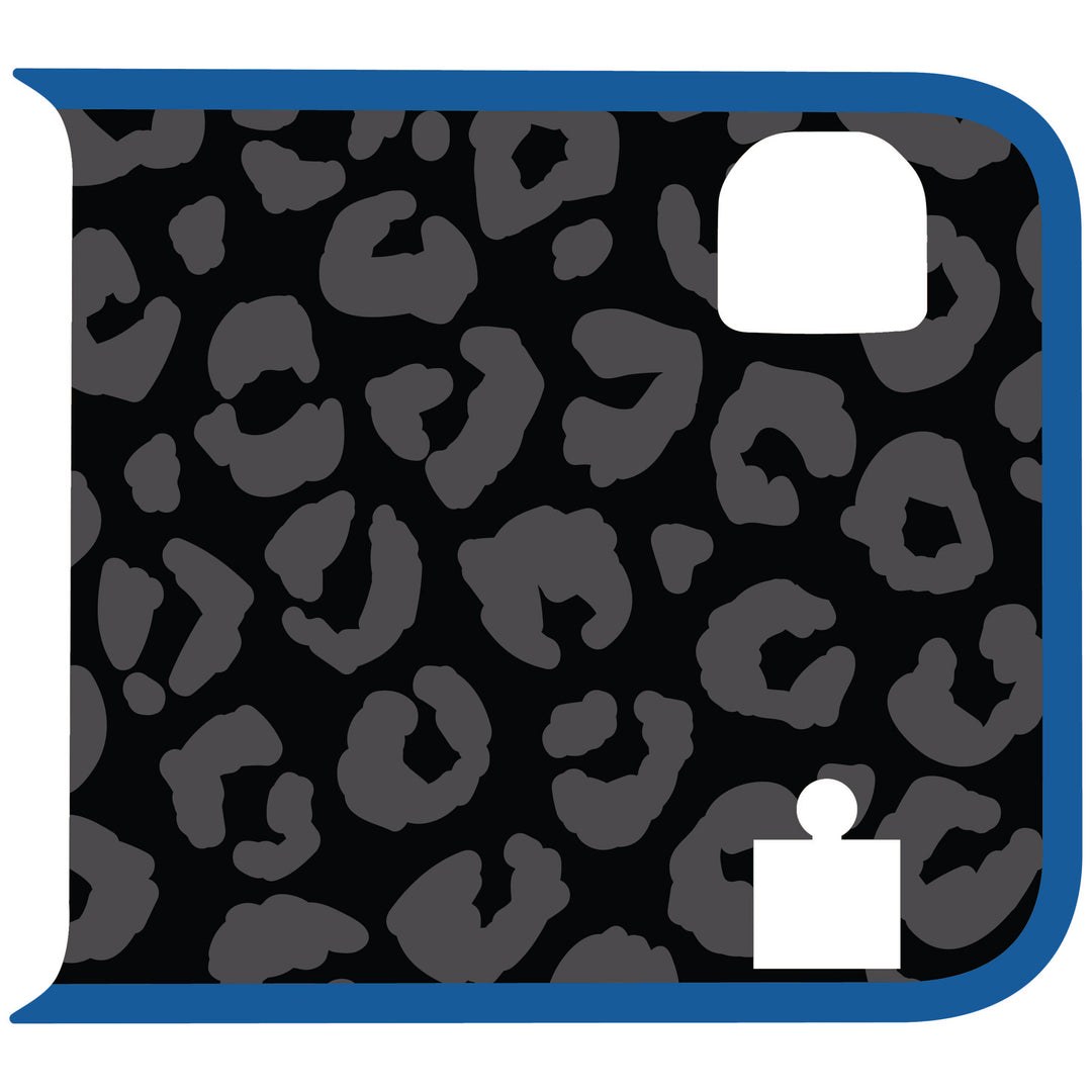 Black Cheetah Wrangler Tailgate Handle Graphic - Colored Outline