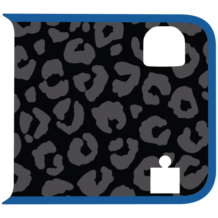 Black Cheetah Wrangler Tailgate Handle Graphic - Colored Outline