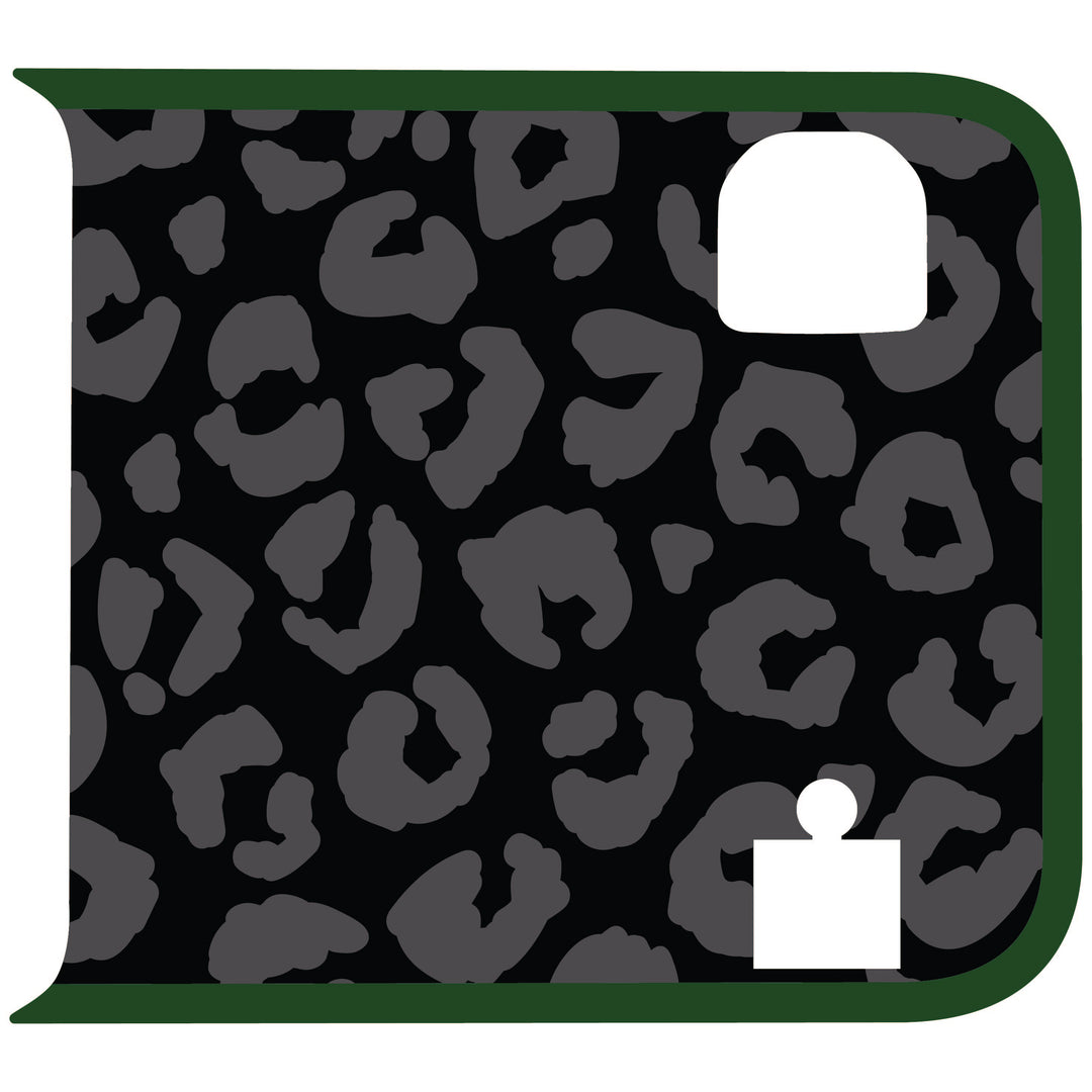 Black Cheetah Wrangler Tailgate Handle Graphic - Colored Outline