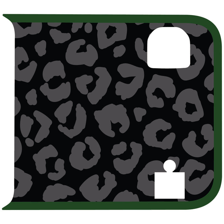 Black Cheetah Wrangler Tailgate Handle Graphic - Colored Outline
