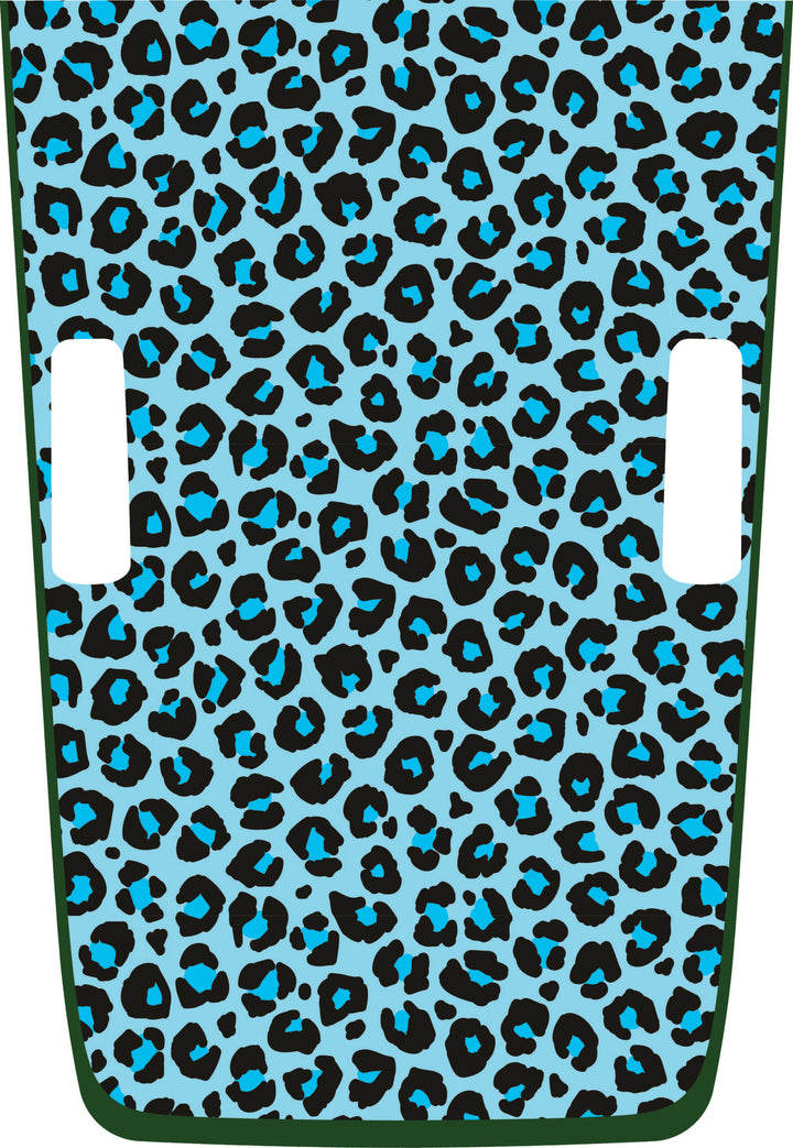 teal Cheetah Hybrid Hood Graphic