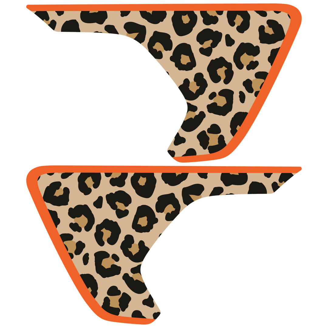 Tan Cheetah Print Fender inserts (Set of 2)