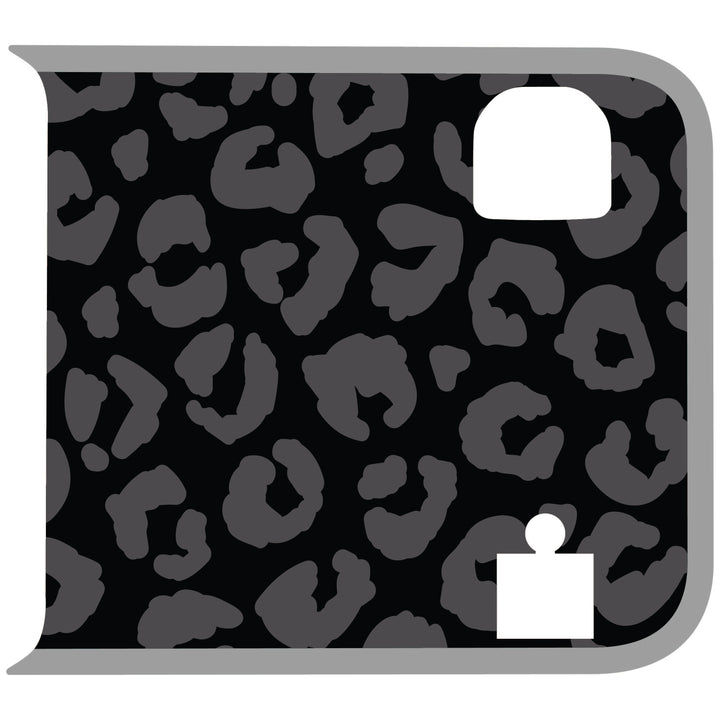 Black Cheetah Wrangler Tailgate Handle Graphic - Colored Outline
