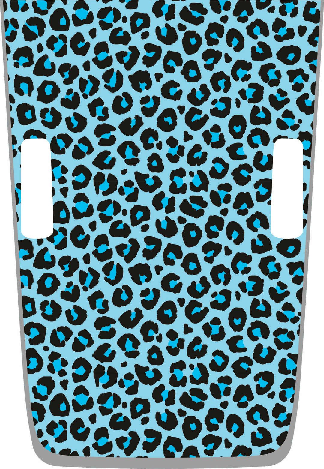 teal Cheetah Hybrid Hood Graphic