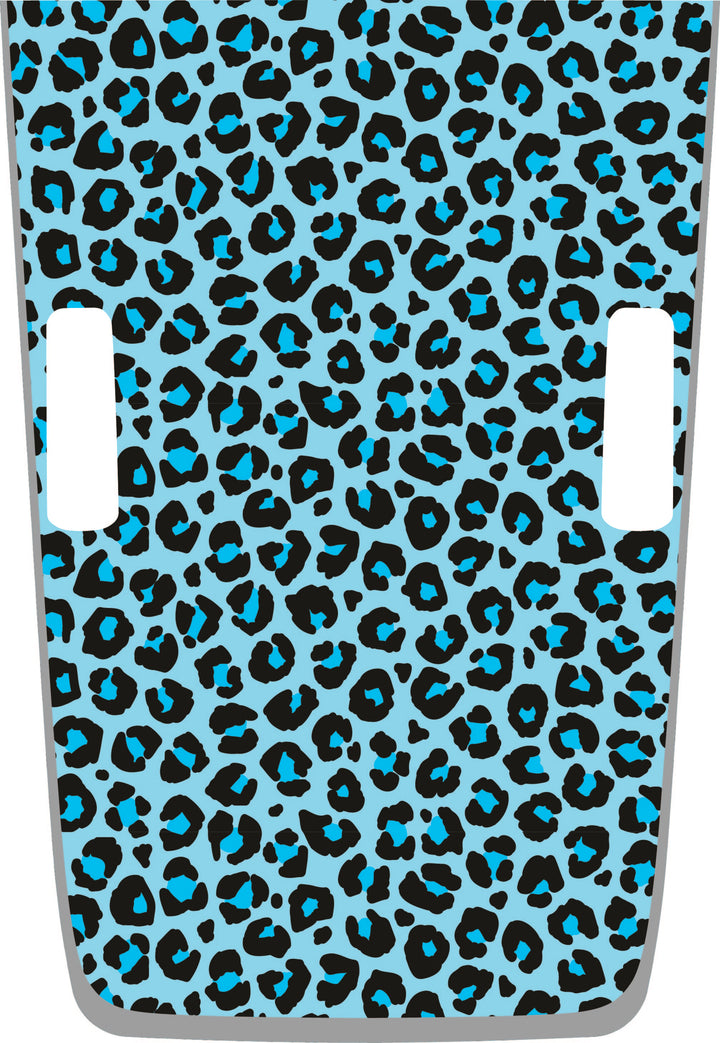 teal Cheetah Hybrid Hood Graphic