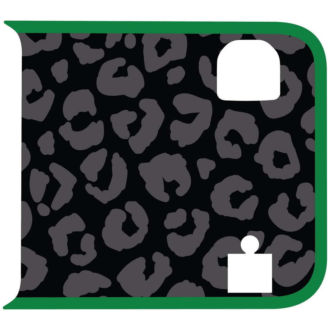 Black Cheetah Wrangler Tailgate Handle Graphic - Colored Outline