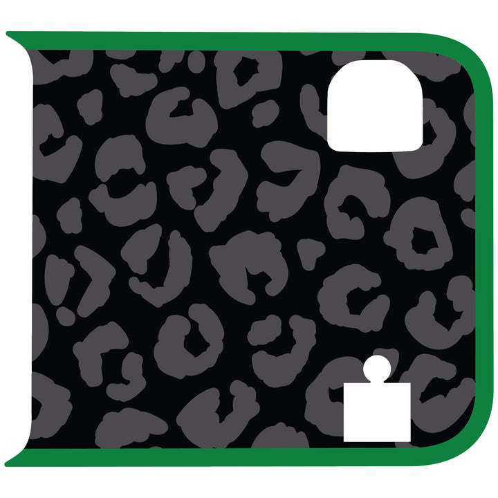 Black Cheetah Wrangler Tailgate Handle Graphic - Colored Outline