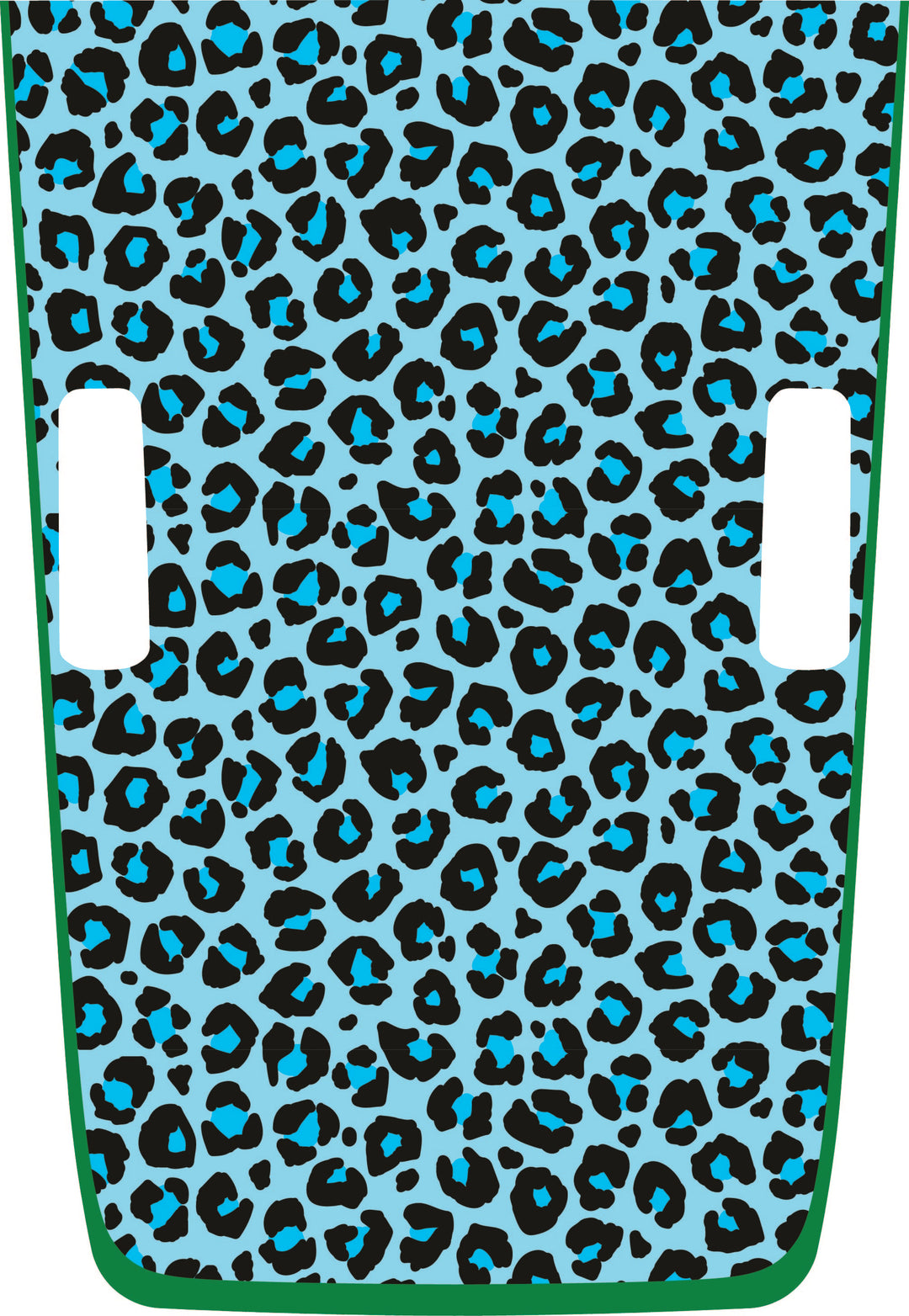 teal Cheetah Hybrid Hood Graphic