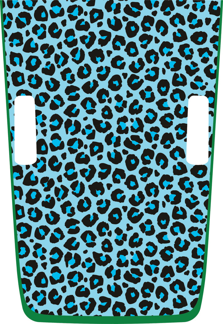 teal Cheetah Hybrid Hood Graphic