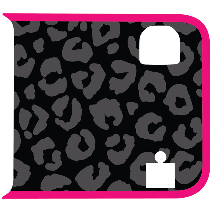 Black Cheetah Wrangler Tailgate Handle Graphic - Colored Outline