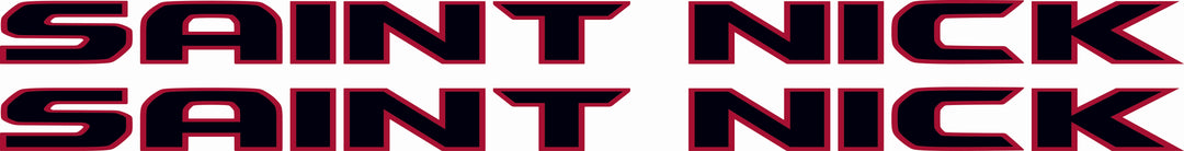 SAINT NICK Hood Lettering (Set of 2)