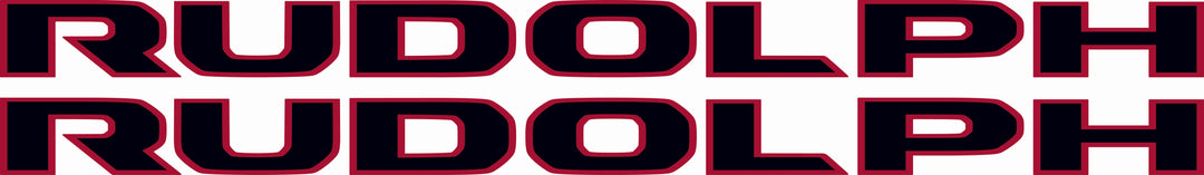 Rudolph Hood Lettering (Set of 2)