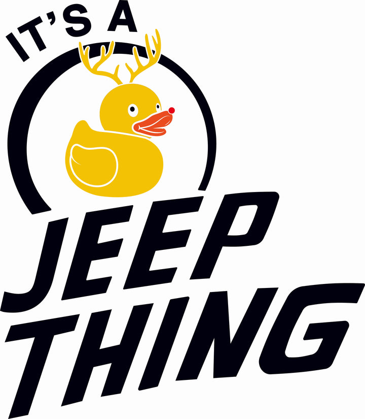 Its A Jeep Think Raindeer Duck addition (die cut decal)