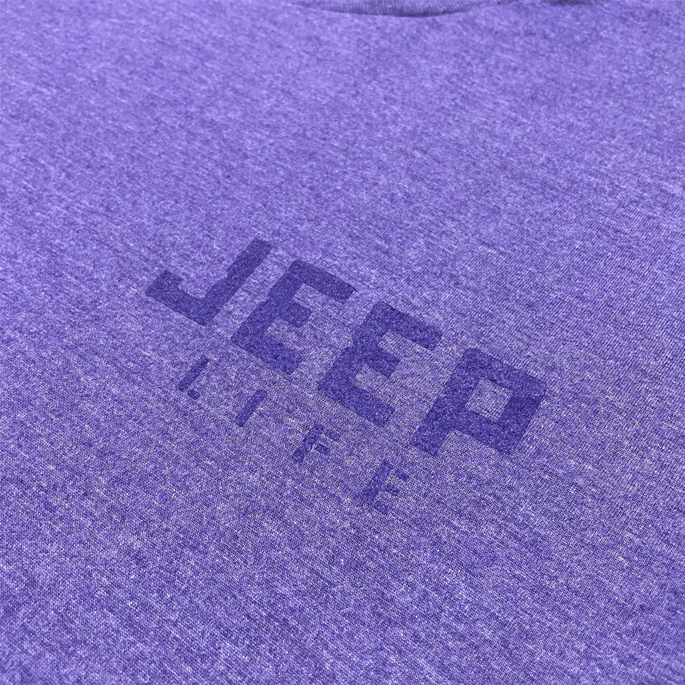 Mens Jeep® Life Purple Tone Triblend T-Shirt