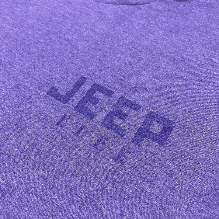 Mens Jeep® Life Purple Tone Triblend T-Shirt