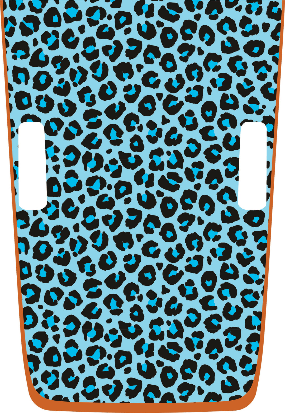 teal Cheetah Hybrid Hood Graphic