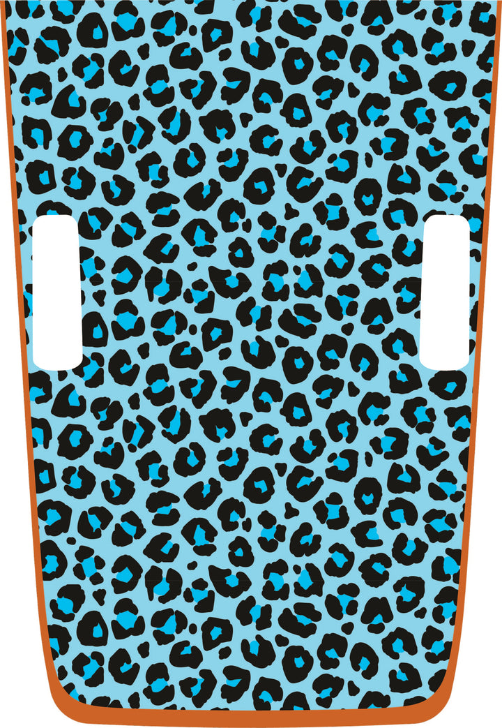 teal Cheetah Hybrid Hood Graphic