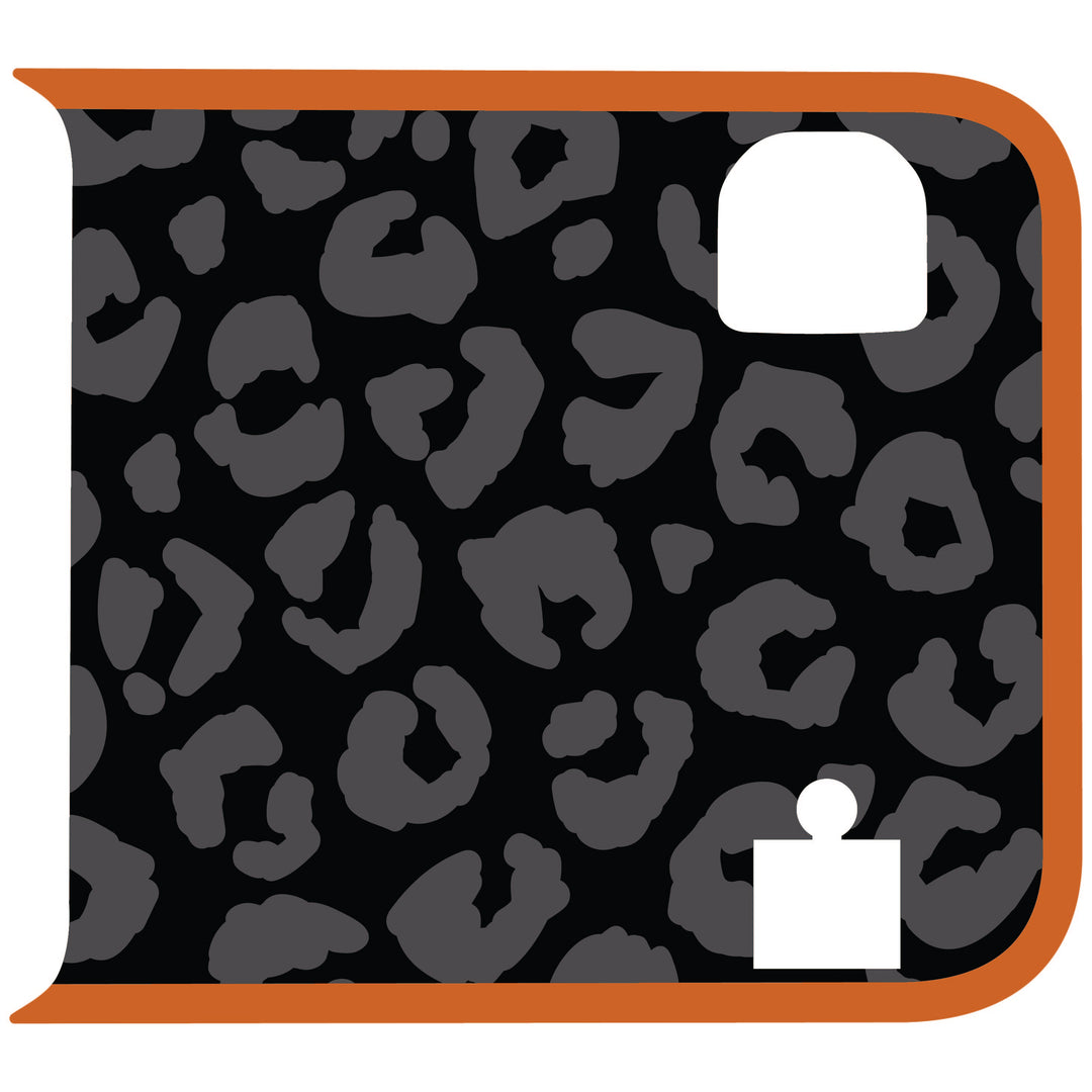 Black Cheetah Wrangler Tailgate Handle Graphic - Colored Outline