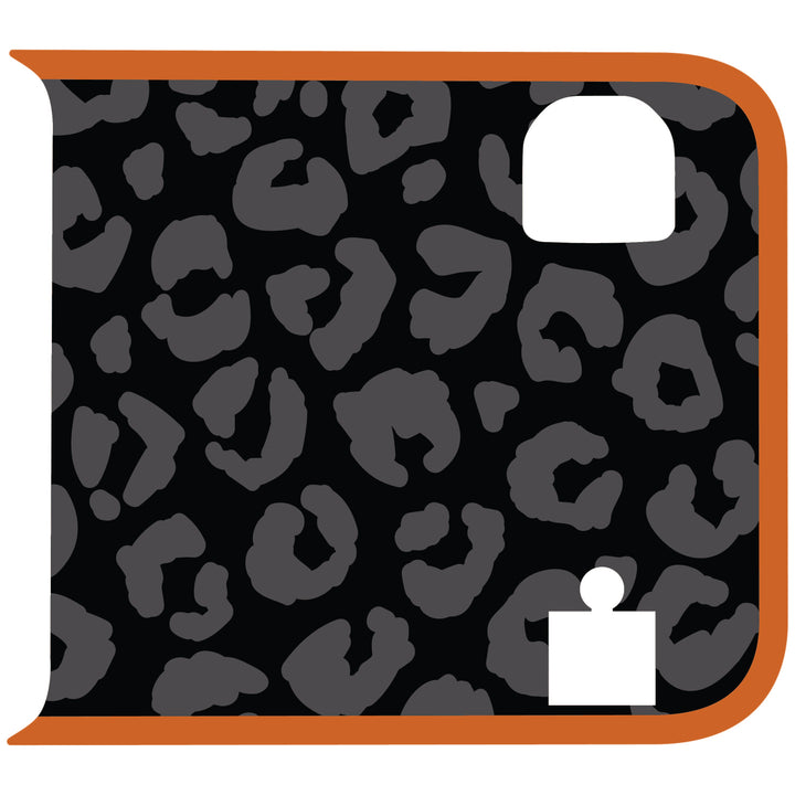 Black Cheetah Wrangler Tailgate Handle Graphic - Colored Outline